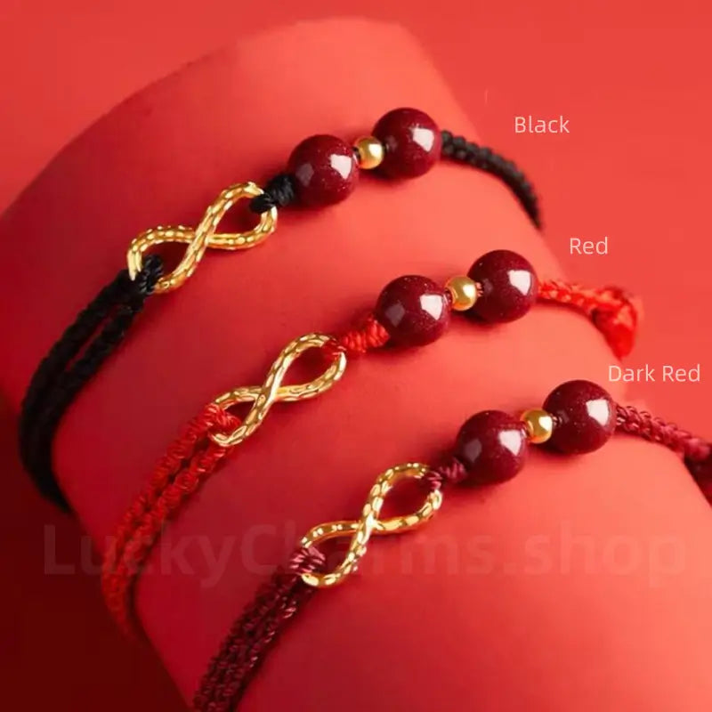Infinity Symbol Wealth Handmade Braided Rope Bracelet Jewelry for Wealth -LuckyCharms.Shop