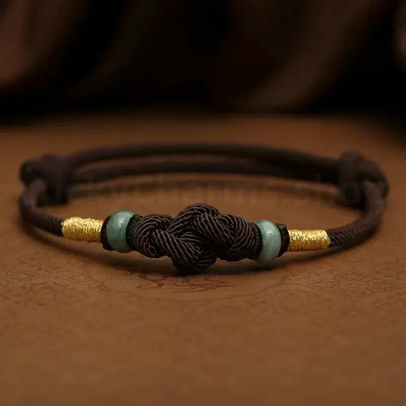 Truelove Knot Fortune-Turning Bead Lucky Handmade Rope Bracelet-LuckyCharms.Shop