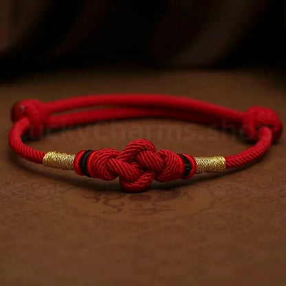 Truelove Knot Fortune-Turning Bead Lucky Handmade Rope Bracelet-LuckyCharms.Shop