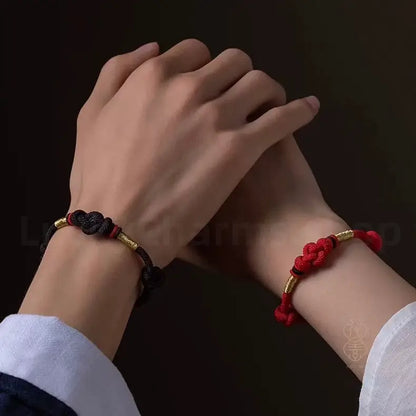 Truelove Knot Fortune-Turning Bead Lucky Handmade Rope Bracelet-LuckyCharms.Shop