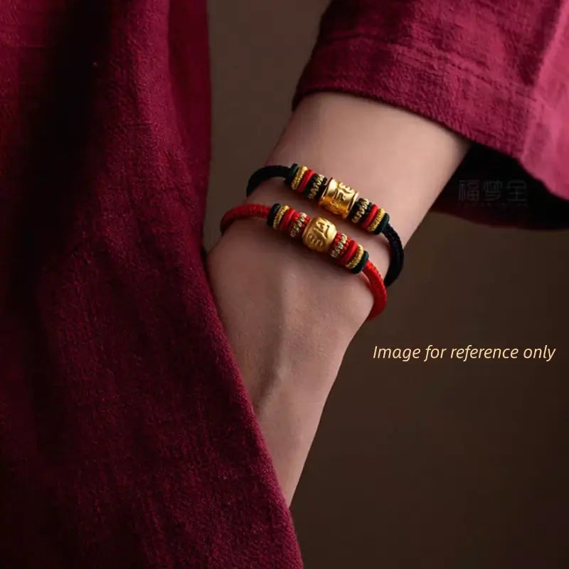 DIY-Friendly Lotus Knot Lucky Adjustable Bracelet with Sterling Silver Clasp-LuckyCharms.Shop