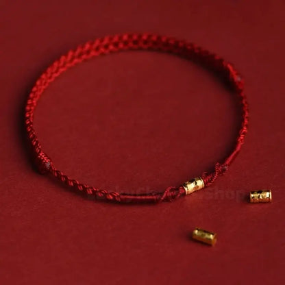 Putuo Mount 999 Pure Gold Lu Lu Tong Fortune Success Blessing Bracelet--LuckyCharms.Shop