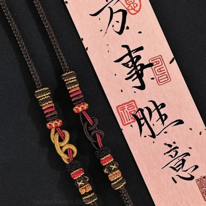 Black Myth Wukong Knot Chinese Style Braided Bracelet | Adjustable Romantic Gift Bracelet-LuckyCharms.Shop