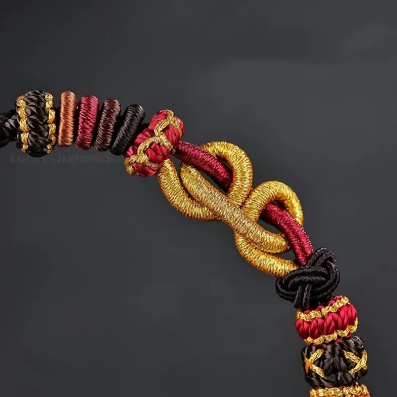 Black Myth Wukong Knot Chinese Style Braided Bracelet | Adjustable Romantic Gift Bracelet-LuckyCharms.Shop