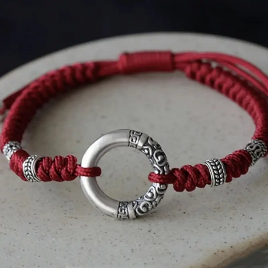 925シルバー ドラゴンフェニックス ピースバックル カップルブレスレット | カルセドニー/ブラックアゲートビーズ、ロマンチックな幸運のブレスレット