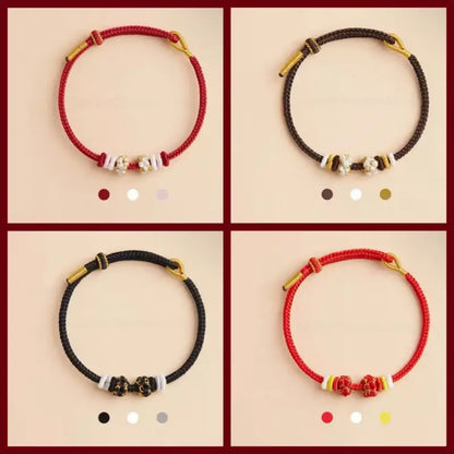 Putuo Blessed Peach Blossom Knot Solid Color Single-Layer Bracelet DIY-Friendly Series 9-LuckyCharms.Shop