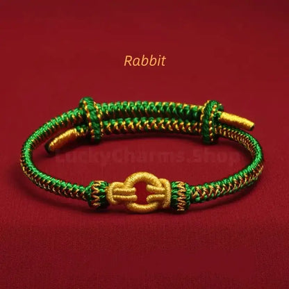 Longhu Mountain Blessing Heaven-Earth Ring Zodiac Guardian Braided Taoist Bracelet Giftable-LuckyCharms.Shop