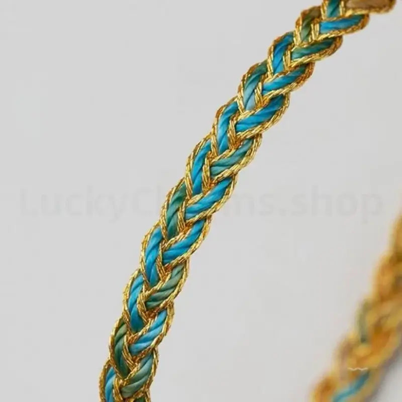 Snake-textured Three Colorful Braided Hand Rope Bracelet-LuckyCharms.Shop
