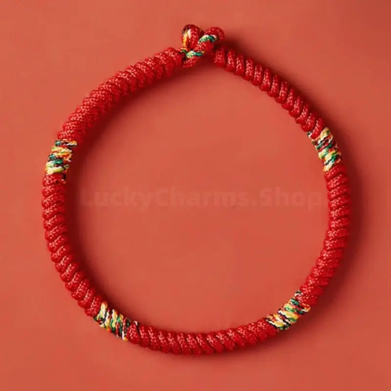 Colorful Vajra Knot Hand-Braided Bracelet | Traditional Knotting Art Gift | Auspicious Accessory-LuckyCharms.Shop
