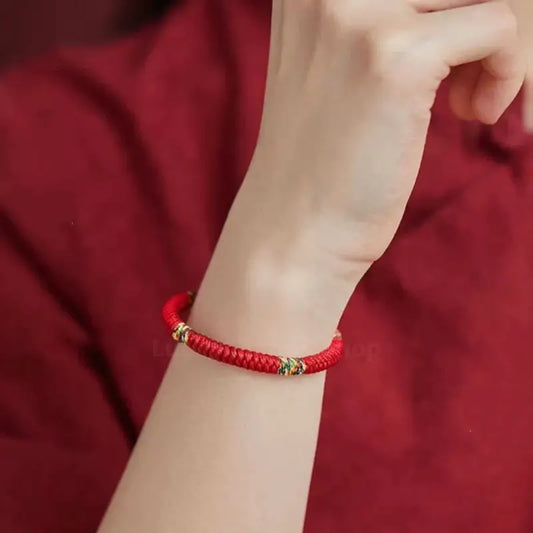 Colorful Vajra Knot Hand-Braided Bracelet | Traditional Knotting Art Gift | Auspicious Accessory-LuckyCharms.Shop