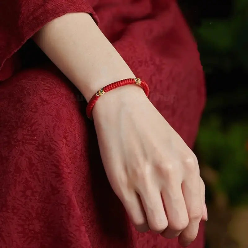 Colorful Vajra Knot Hand-Braided Bracelet | Traditional Knotting Art Gift | Auspicious Accessory-LuckyCharms.Shop