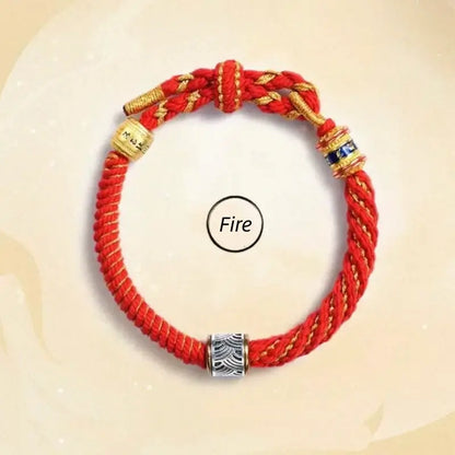 Six-Syllable Mantra Fortune-Turning Bead WUXING Five Elements Guardian Bracelet-LuckyCharms.Shop