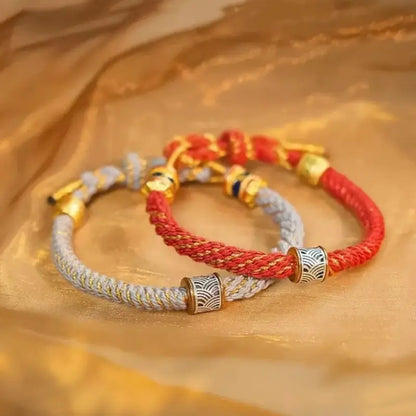 Six-Syllable Mantra Fortune-Turning Bead WUXING Five Elements Guardian Bracelet-LuckyCharms.Shop