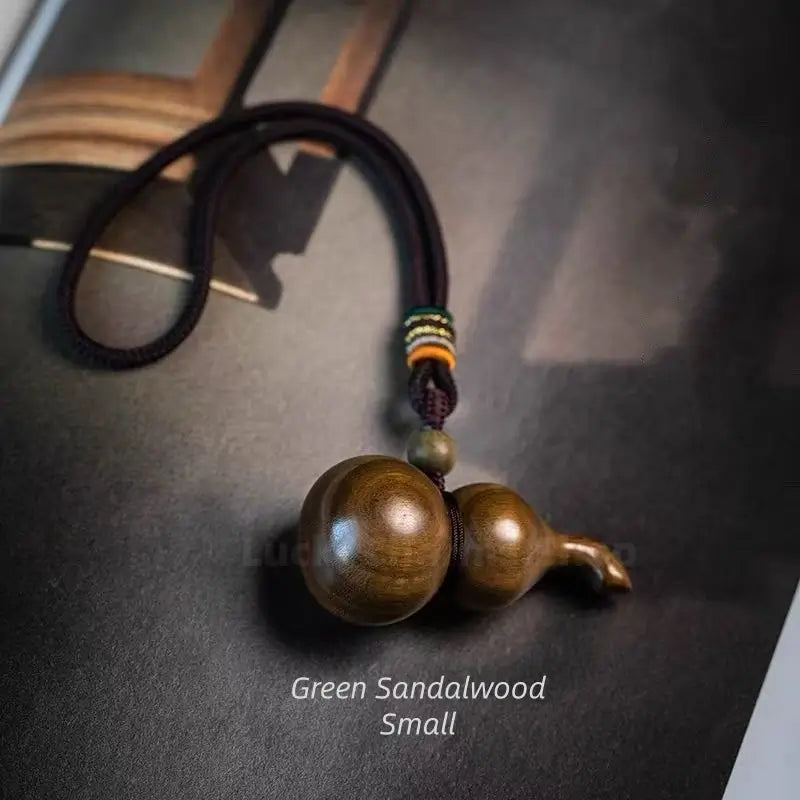 Natural Lightning-struck Wood Taoist Gourd Charm YINYANG-LuckyCharms.Shop