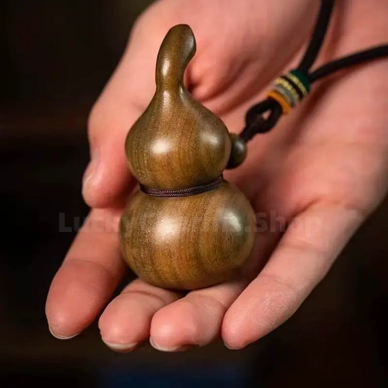 Natural Lightning-struck Wood Taoist Gourd Charm YINYANG-LuckyCharms.Shop